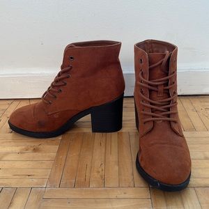 Forever 21 brown heel boots
